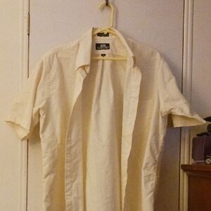 Stafford Men's Cream Dress Shirt